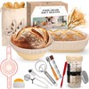 16-Piece sourdough bread baking supplies Set - Foldable Silicone banneton