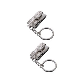 SUPVOX 4 Pcs Motorcycle Lover Purse Keychain Metal Handbag Keychian Novelty Key Ring 3d Tank Model Motorcycle Figurines Backpack Key Rings Men Tank Men Purse Key Chain Toy Riding Man