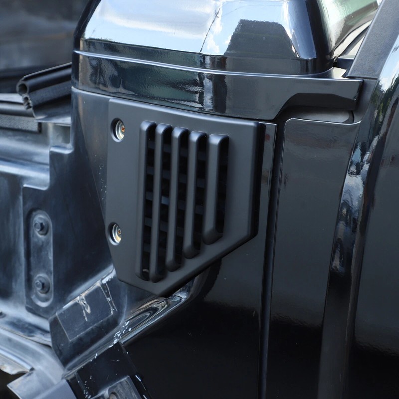 MODY 2x Matt Black Fender Vent Trim Side Cover For