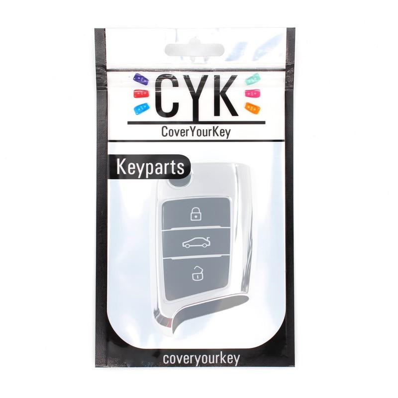Finest Folia Car Key Case for 3-Button Car Key TPU