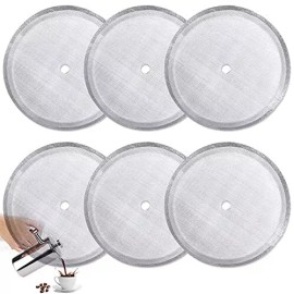 6 Pack French Press Filters Stainless Steel Mesh Screen Replacement Parts