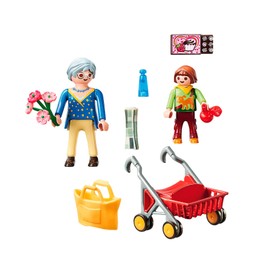 Playmobil Grandma with Rollator 4 Years +, Colourful, One Size