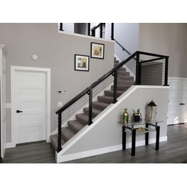 VistaView CableTec - Fast and Easy Black Stainless Steel Cable Railing Kit for Metal Posts – 1/8 Inch Black Oxide Stainless Cable, 10 Feet with Black Oxide Stainless Dome Caps