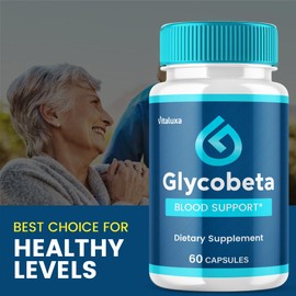 Glycobeta Capsules, Glyco Beta Supplement Support Pills, Advanced Maximum Strength Formula for Overall Health & Wellness, Glucobeta All Natural Ingredients Multivitamin, Made in USA (60 Capsules)