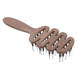 Mikinona Hair Brush for Fluffy Hair Gentle Scalp Massaging Comb with Plastic Boar Bristles Smoothing Brush Design for Women