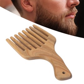 Hair Comb Wide Tooth Wooden Comb, Hair Care Wooden Hair Comb Sandalwood Comb Afro Hair Pick Hair Lift Combs for Men Hair Styler and Ladies Hair Hairstyle Long Tooth Detangling Accessories
