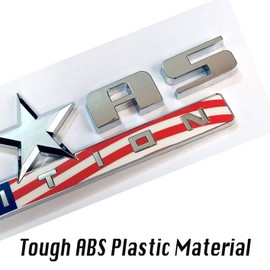 3PC 3D TEXAS EDITION EMBLEM Silver+Color American Flag for CHEVY SILVERADO SIERRA UNIVERSAL DECAL