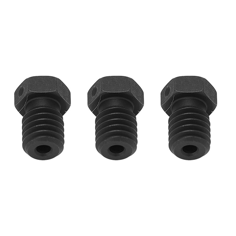 3 Pcs 3D Printer Nozzle 0.4mm M6x12.5mm High Temperature Resistance