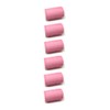 Large Pink Self-Holding Foam Hair Rollers 6PC