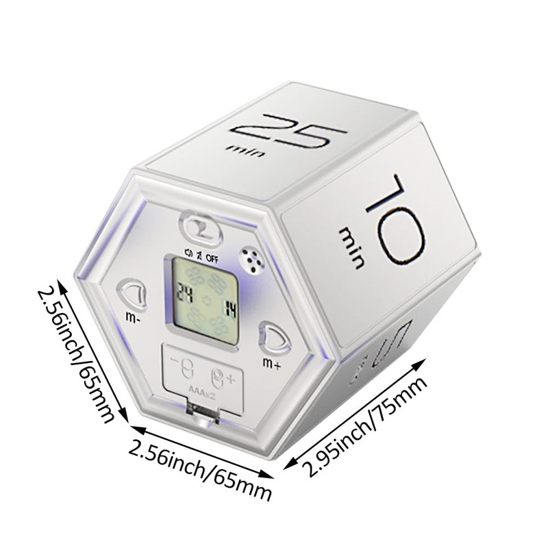 Timer SIUKE Hexagon Digital Clock Timer Magnetic Cubes Timer Kitchen