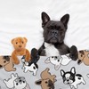Cute French Bulldog Blanket, Animal Dog Print Throw Blankets for