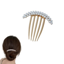Hair Comb, Party Wrap, Rhinestone, Hair Accessory, Pearl, Hair Accessory, Long Sleeves, Hair Ornament, Yukata, Weddings, Invitations, Kimono, Cute, Black Sleeves, Kimono, Stylish (Pearl)