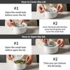 Adewnest Ceramic Nesting Bowls with Lid: Microwave Safe Food Storage
