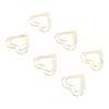 100pcs Heart Shape Paper Clips Cute Metal Paper Clips Portable