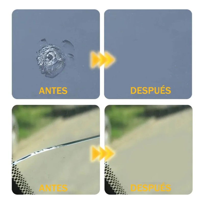 2 Kit Reparador Resina Grieta Parabrisasvidrio Cristal Auto