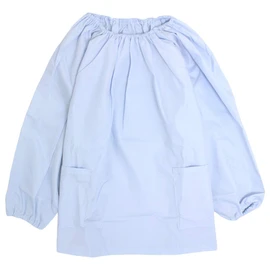 Timely tm104 Lunch Apron, Smock, Long Sleeve, For Children, Plain, School, Children's Apron, Elementary School, saxon blue