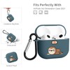MAYCARI Cute Sloth Case for AirPods 3rd Generation with Keychain,