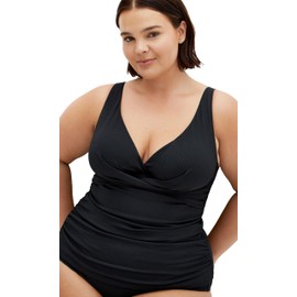 City Chic Women's Tankini-Sardinia Underwire, Black