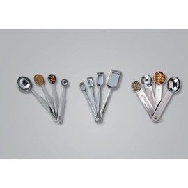 American Metalcraft Stainless Steel Measuring Spoons (Set of 4),Silver