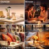 Moragin 2 Pack Led Cordless Table Lamps Rechargeable, Battery Operated-IP65