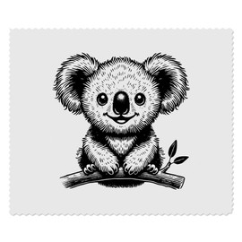 2 x 'Happy Baby Koala' Microfibre Lens/Glasses Cleaning Cloths (LC00031486)