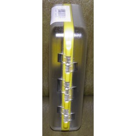 LEEDA Fly Box Yellow 5pk Profil Fliegenbox, Gelb, 5 Stück, Einheitsgröße