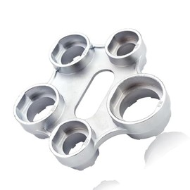 EnweiBingshi 10 in 1 Faucet Aerator Removal Tool, Stainless Steel Aerator Key Wrench, Multi-Use Key for External Thread M18/M20/M22/M24/M28 & Built-in Air Sprayers M16/M18/M22/M24/M28（Polished Chrome）