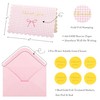 Crisky Bow Thank You Cards with Envelopes Baby Shower Pink
