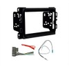 Double Din Car Stereo Radio Install Kit, Wire Harness, and Antenna Adapter -Made for Dodge Ram: 2013-2018 Ram 1500/2500/3500 (No Factory 8.4" Screen Vehicles) + More -No Factory External Amp Vehicles