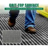 24x24x1.5in Gritted Fiberglass Molded Grating, 2' x 2' Heavy Duty