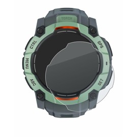 BROTECT Anti-Glare Protective Glass for Garmin Instinct 3 AMOLED (45 mm) Protective Film Tempered Glass Matt [Extremely Scratch-Resistant 9H, Anti-Reflection]