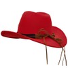 IFSUN Men & Women's Fur Felt Cowboy Hat Wide Brim