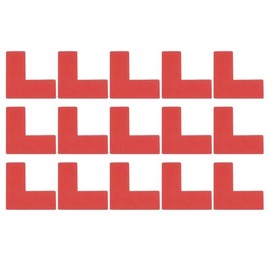 YOKIVE 25 Pcs 5S Location Marking Corner, L Shaped Floor Markers Strikers | Durable Tape for Home Table Top, Desk, Floor, Step (Red, 2x2x0.8-inch)