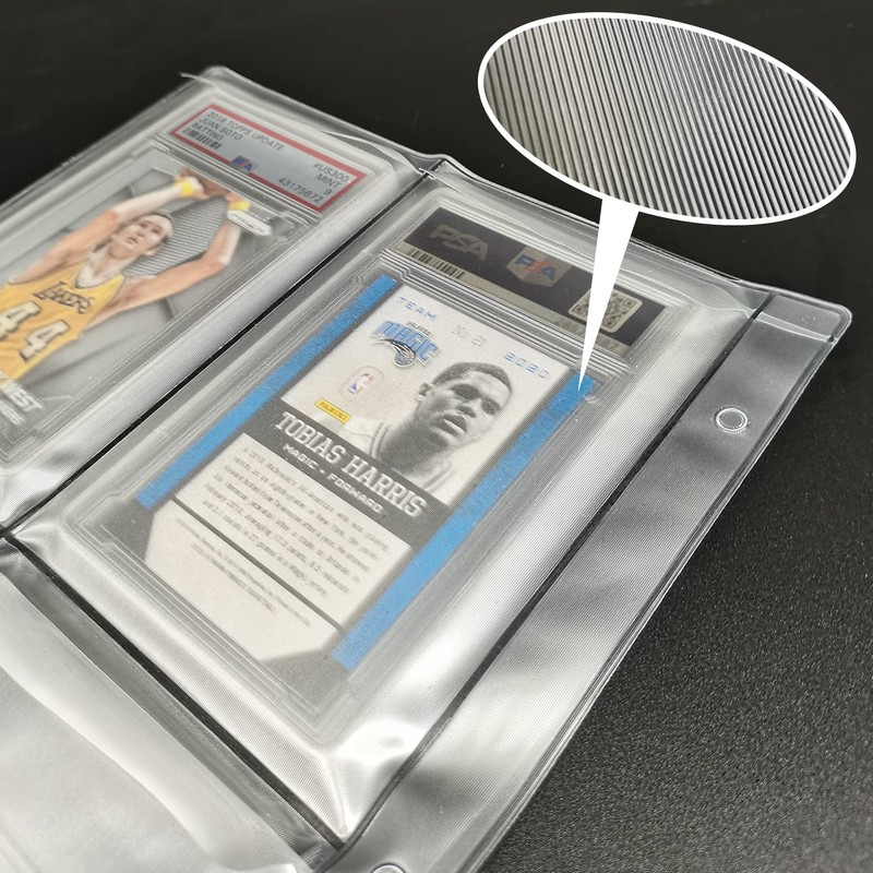 Graded Card Slab Binder Pages for Storage & Display, Compatible