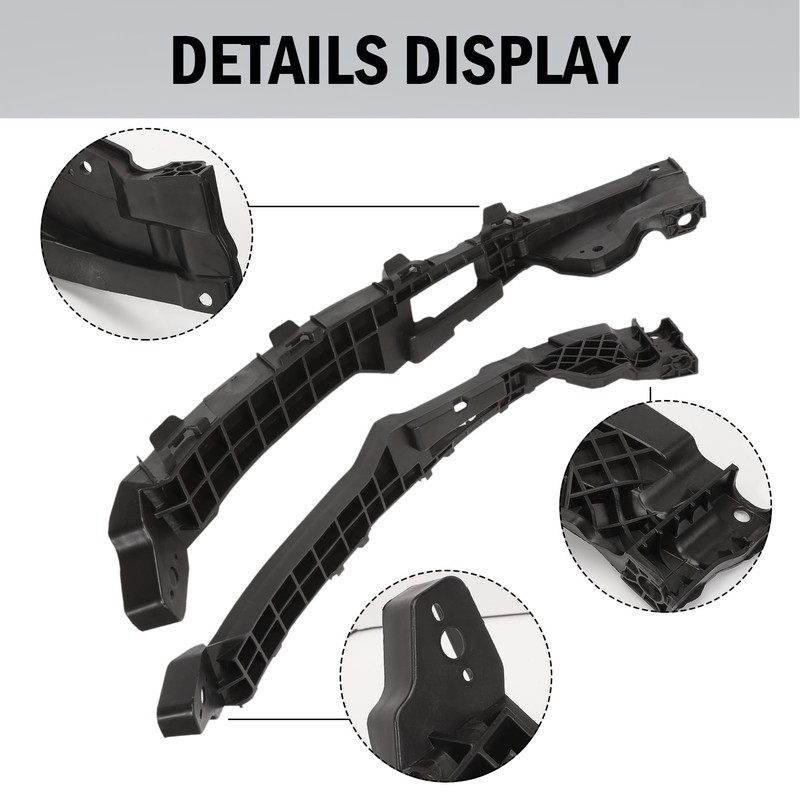 Front Headlight and Bumper Bracket Mount Support Retainer Kit Fit
