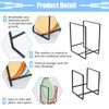 CEYAZYE 4 Pack Plate Holder Organizer for Cabinet Space Saver,