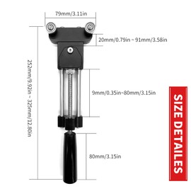 Aluminum Oil Filter Cutter, Universal Oil Filter Cutting Tool for Filter Cutting Range 2"-4" (Include 3 Replaceble Cutting Blades) Black
