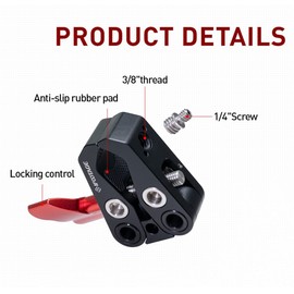 IFOOTAGE PC-01 Long Magic Arm Large Clamps, Aluminium Alloy Metal Super C Clamp for DSLR Monitor, LED Flash