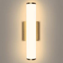 Kalium 16in Modern Wall Sconces, Dimmable Bathroom Vanity Lights, 3000K Warm White LED Indoor Sconces Lighting for Bathroom, Stairs, Living Room, Bedroom. Hardwired.