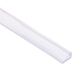 TA-VIGOR Trim Seal, Transparent PVC U-Seal Channel Edge Protector Sheet, Fits 1-3mm Edge 1Meter/3.28Ft Length, 0.39" Height