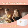 Huoshange Cookie Boxes with Window 6x6x4 Inch 50 Pack Premium