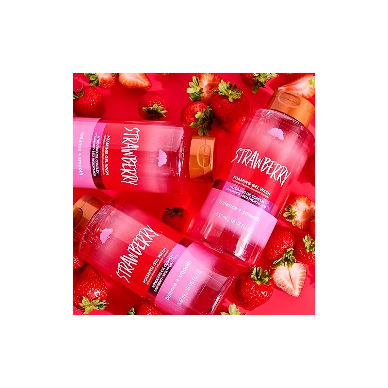 Tree Hut Strawberry Foaming Gel Wash 18 oz