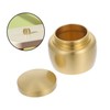 KICHOUSE Portable Sealing Can for Scented Tea Incense Powder Copper