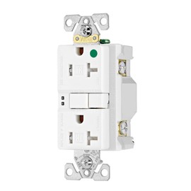 Cooper Wiring Device TRSGFH20W GFCI TR HG Self Test Duplex 20A 125V WH