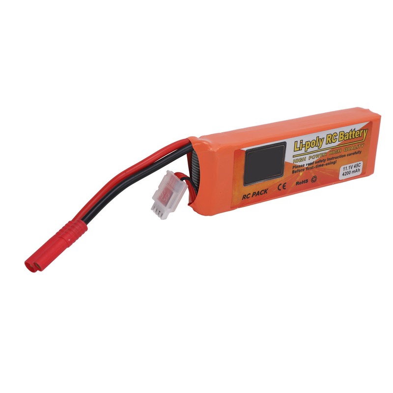 11.1V 4200mAh Lithium Battery RC 45C LiPo Battery with Banana