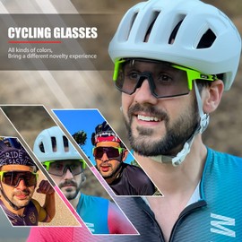KAPVOE Photochromic Cycling Glasses Tr90 Frame For Men Women Clear Sports Sunglasses Mountain Bike Glasses Transparent MTB Bicycle Goggles Running 07