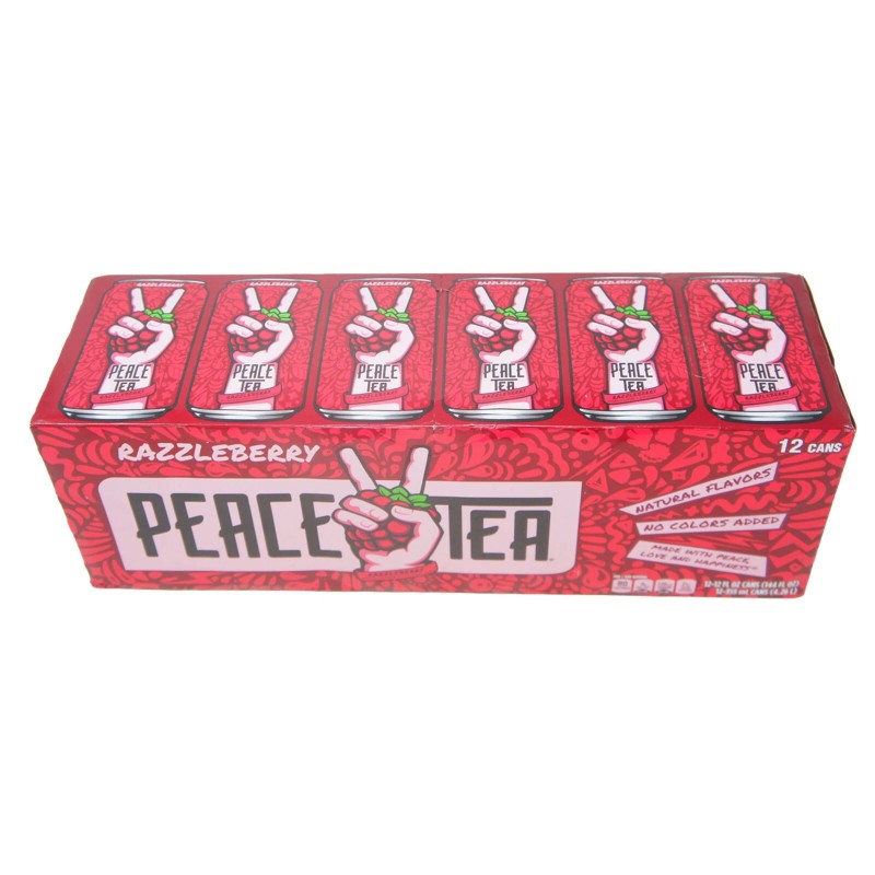 Peace Tea Razzleberry Raspberry Flavor Ice Tea - 12 oz
