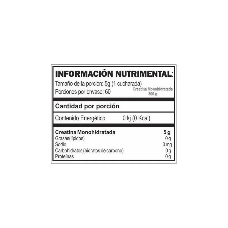 Creatina Gat Sport Monohidratada 300g 60 Porciones (5grs)