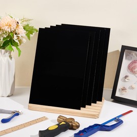 UNICRAFTALE 5Pcs Black Acrylic Sheet 2mm Thick Cast Opaque Panel Board