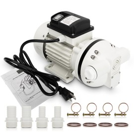 AC 110V-120V Diesel Exhaust Fluid Transfer Pump Self-Priming Electric Diaphragm DEF Pump for Urea, Oil, Water & Irrigation.Diaphragm Pump with 400W, 10.6 GPM, 36ft Lift（White）
